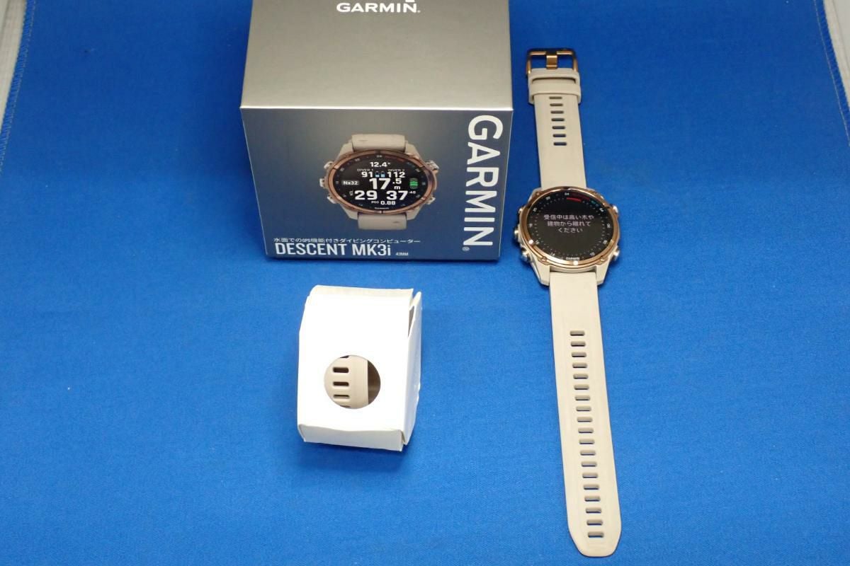 中古Sランク【ガーミン/GARMIN】スマートウォッチ Descent Mk3s Ti/French Gray 43mm（ランニング/ゴルフ/バイク/登山/水泳/DIVEなど)-1