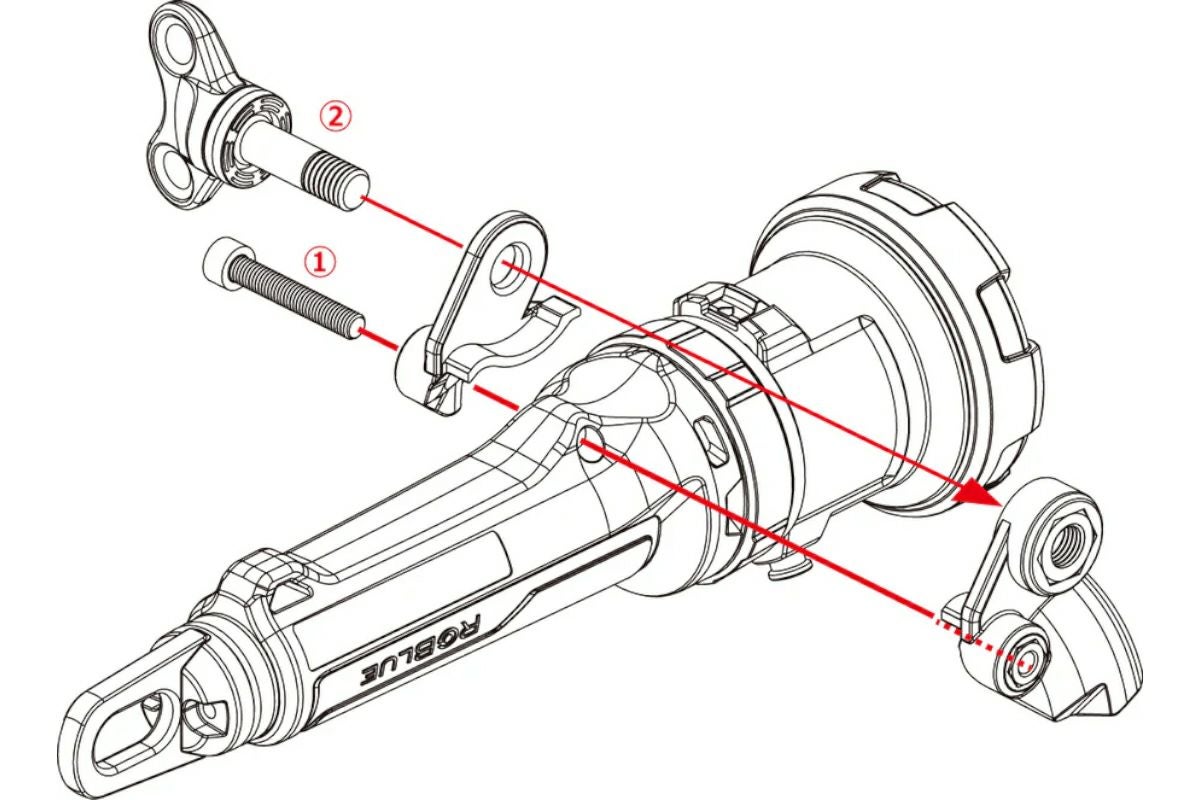 AOIJAPAN（RGBlue）水中ライトS5用YSアダプターS RGBS-YSA1-3