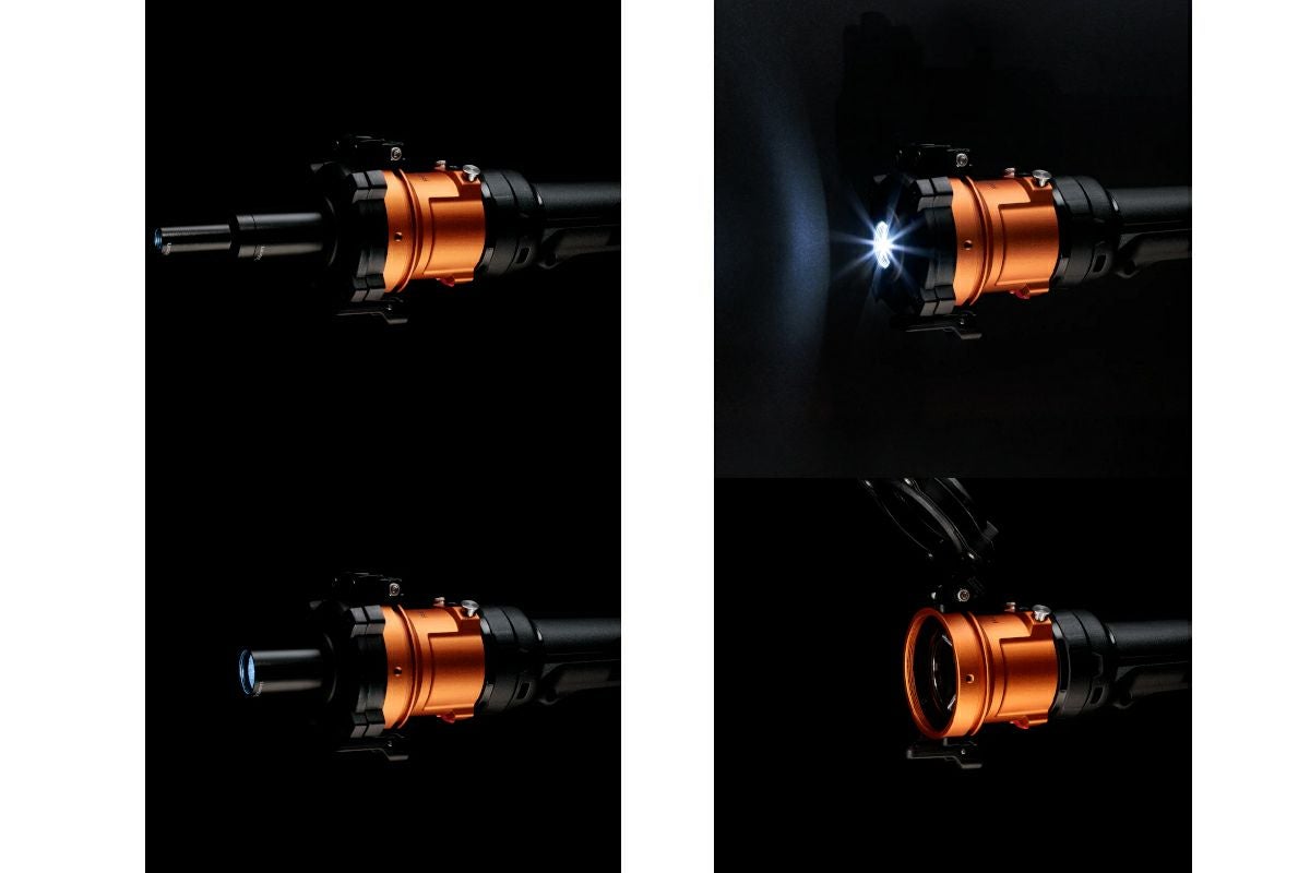 AOIJAPAN（RGBlue）水中ライトS5用フリップタイプスヌートキット RGBS-FPSN1-2