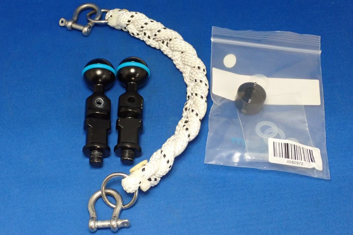 中古Aランク【ノーティカム / Nauticam】NA フッキングボールジョイントランヤードセットM10 20cm #20318-2