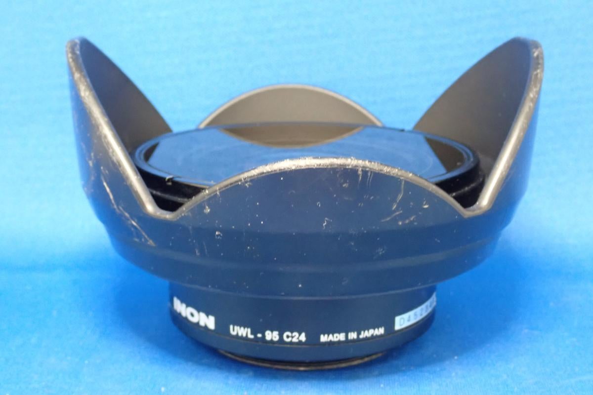 中古Aランク【イノン / INON】ワイドコンバージョンレンズ UWL-95C24 M52 + 花形フードIII-2
